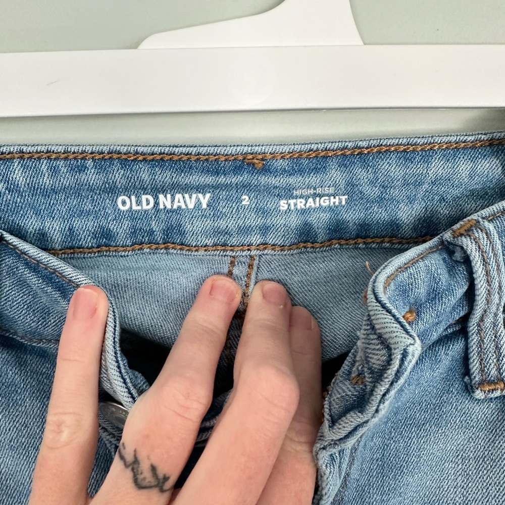 Old Navy Size 2 High Rise Straight Jean